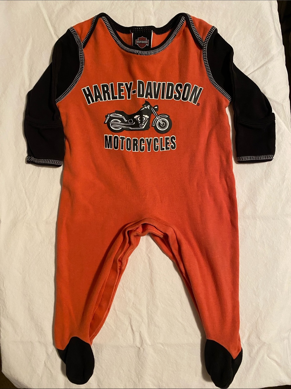 Harley-Davidson Footed Onesie